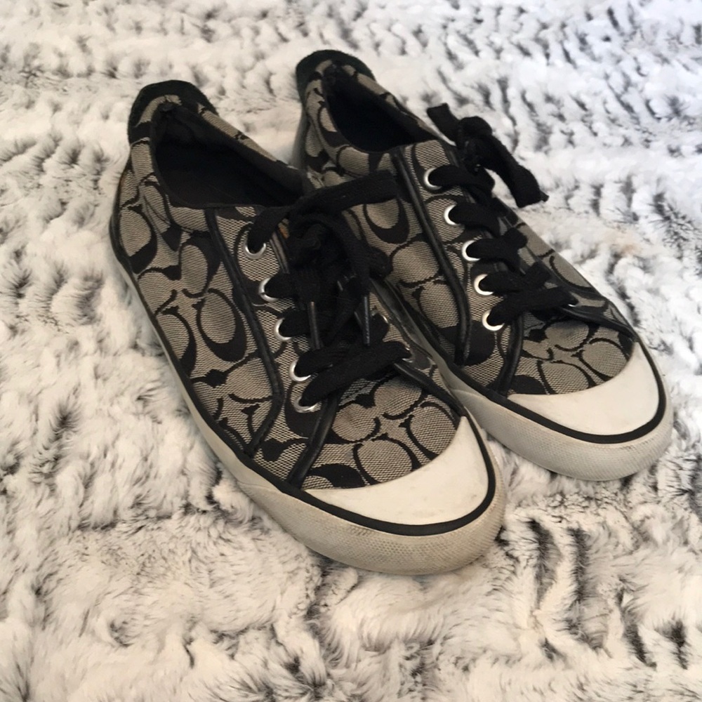 Black and grey Coach Sneakers - Picture 1 of 3